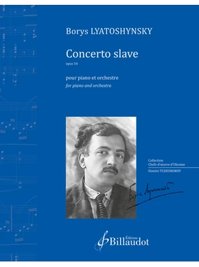 Slavic Concerto for piano, op. 54 score (reduced format)